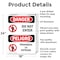Signmission Do Not Enter Bilingual Danger Sign, Aluminum, 18in W x 24in L, 2PK OS-2PACK-DS-A-1824-VS-1151 - alternate 3